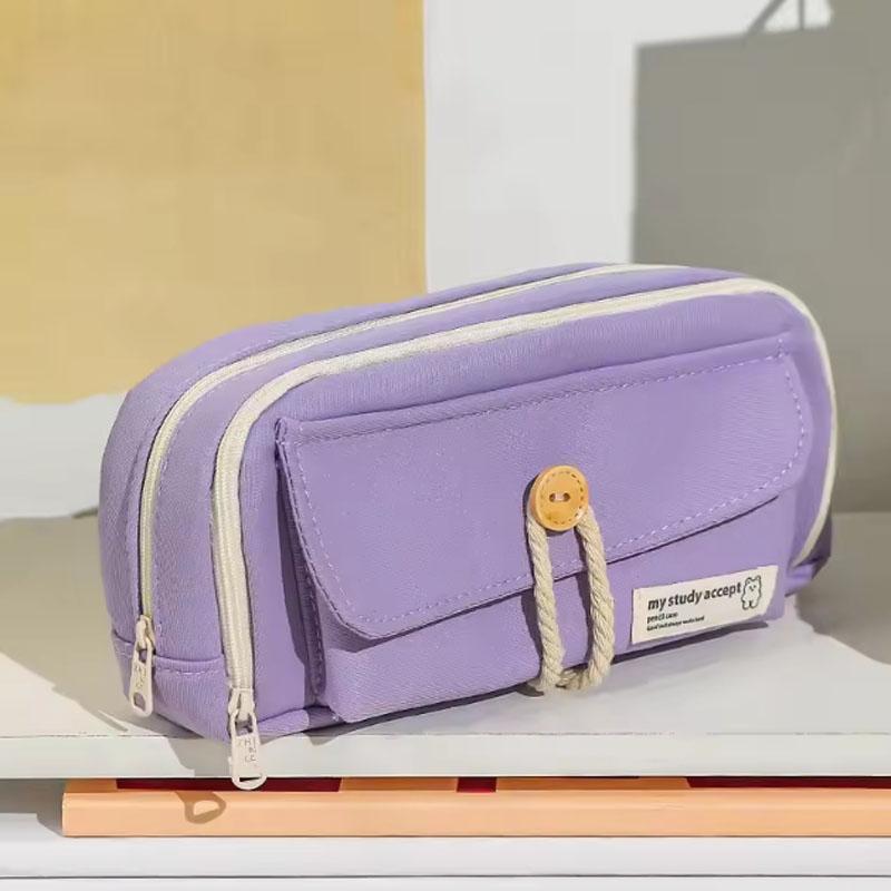 1Pc Aesthetic Pencil Case, Pencil Case with Compartments for Girls Teenagers College Pencil Case