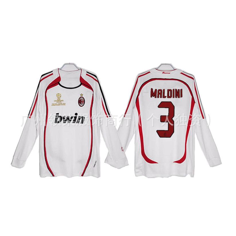 AC Milan retro jersey 0607 season Kaka Maldini Ronaldini Ronaldinho Pirlo collector's edition football jersey