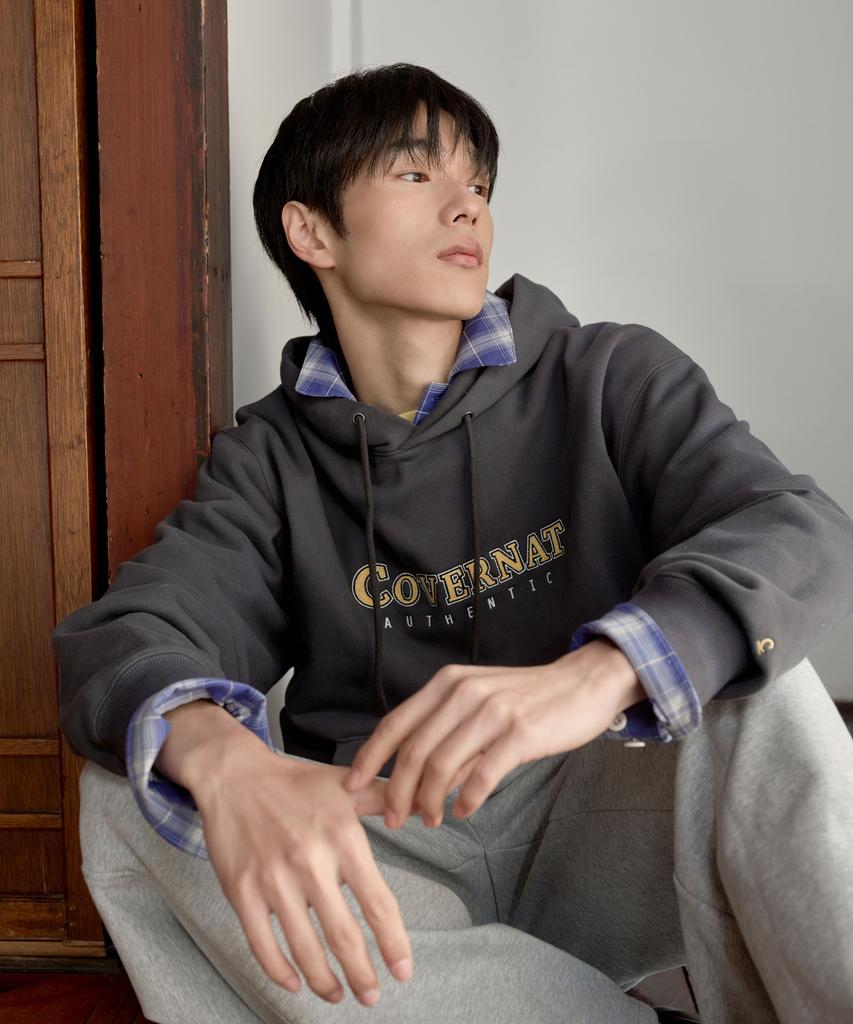 COVERNAT Signature Symbol Wide Sweatpants Melange Gray