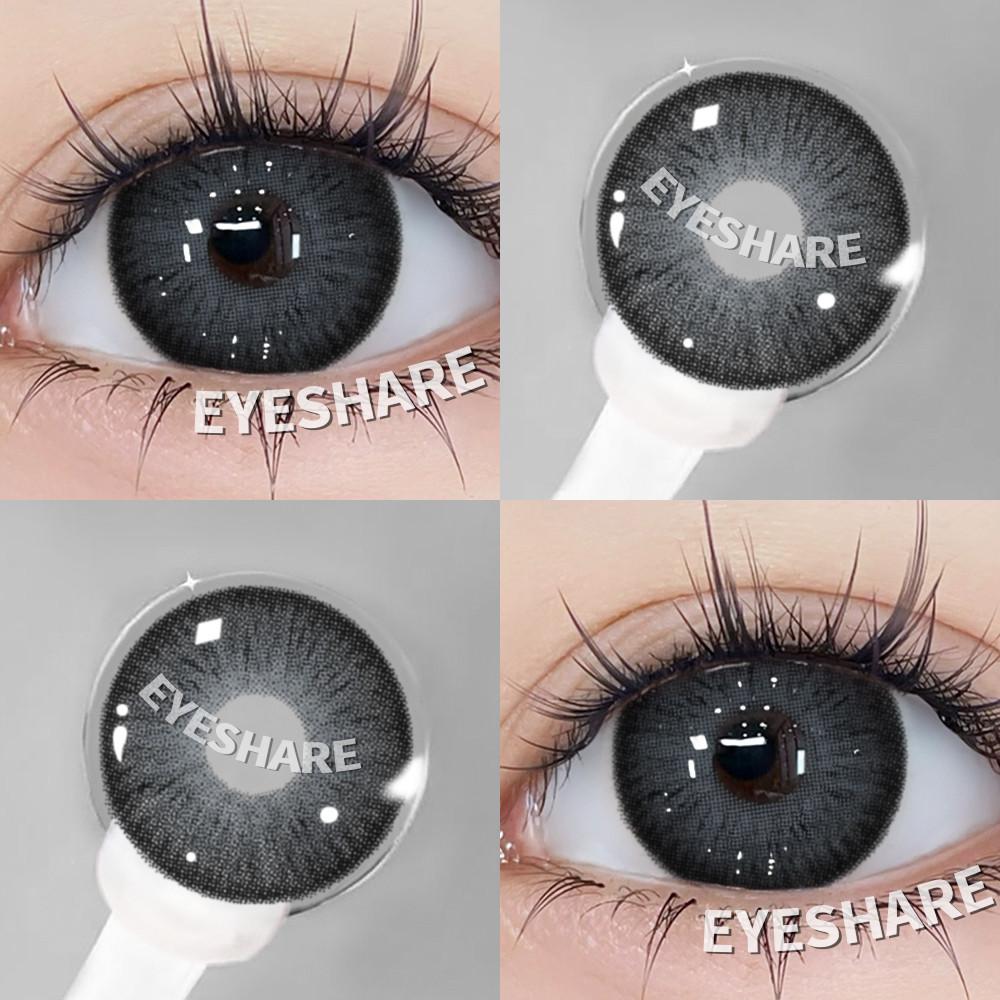 Eyeshare 1 Pair Black Series Contact Lenses for Eyes Big Dark Black Color Lenses Yearly Cosmetics