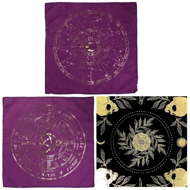 Witch Divination Pendulum Divination Tablecloth Mat Board Game Tarot Card Pad