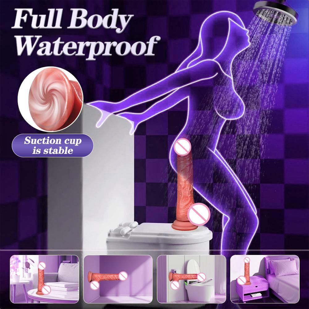 Remote Control Thrusting Realistic Dildo for Women G-spot Vibrator with Suction Cup Fake Penis Female Masturbation Sex Toy