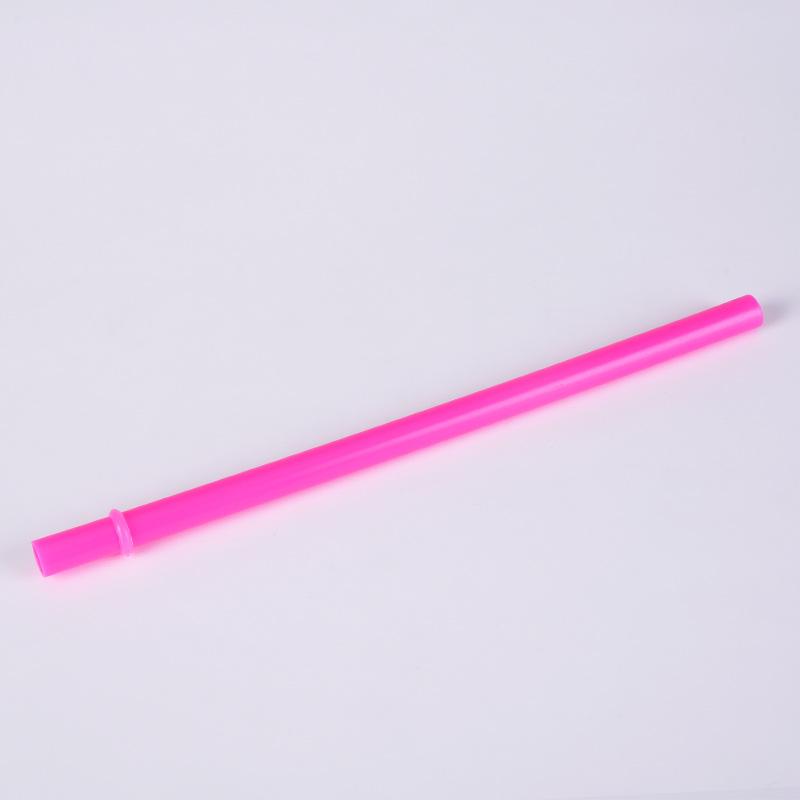 12Mm Aperture Straw Multi-Color Solid Color Plastic Cup Accessories Pp Straw Non-Disposable Straw With Ring