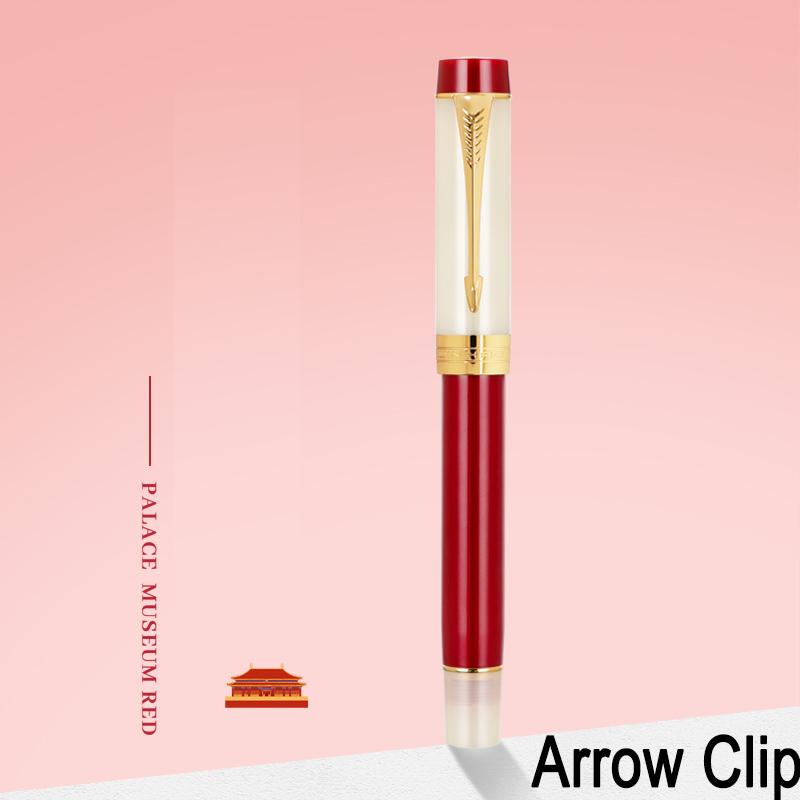 JINHAO 100 Centennial Fountain Pen Resin Gold Clip Nib EF F M Students Pens Business Stationery School Office Supplies PK 9019