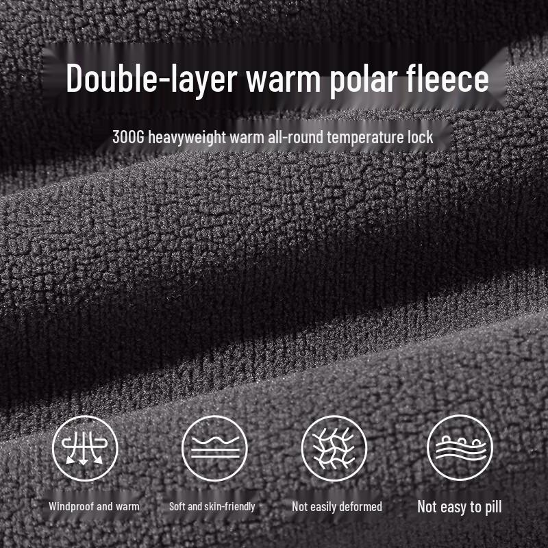 Jeanswest Men's Warm Double-Sided Fleece Jogger Pants