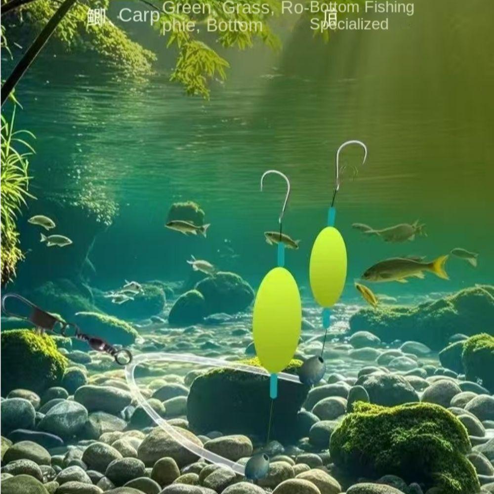 5pcs suspension Fishing Hair Rigs hook Anti bottom Carp Rigs fishing lure  Fishing Tackle