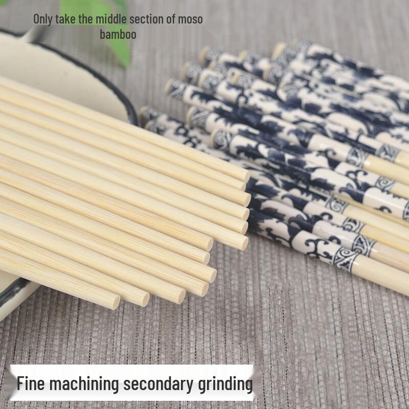 BEEPIN Disposable Blue & White Porcelain Chopsticks