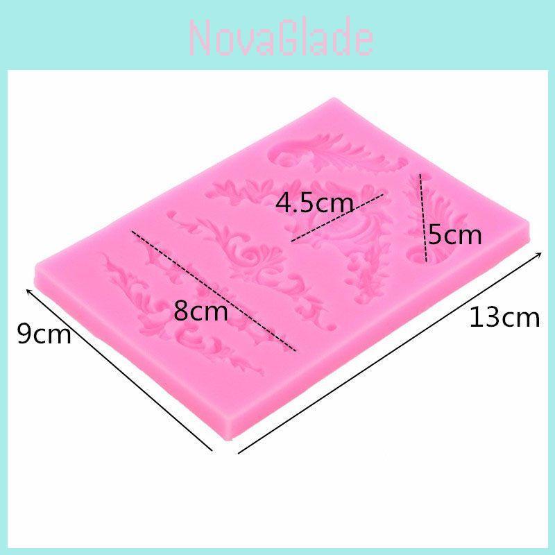 Premium Quality Silicone Fondant Mould With Vintage Baroque Cake Border Design