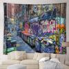 Aesthetic Graffiti Tapestry Wall Hanging Street Art Canvas Print Urban Home Decor for Living Room Bedroom Apartment Style