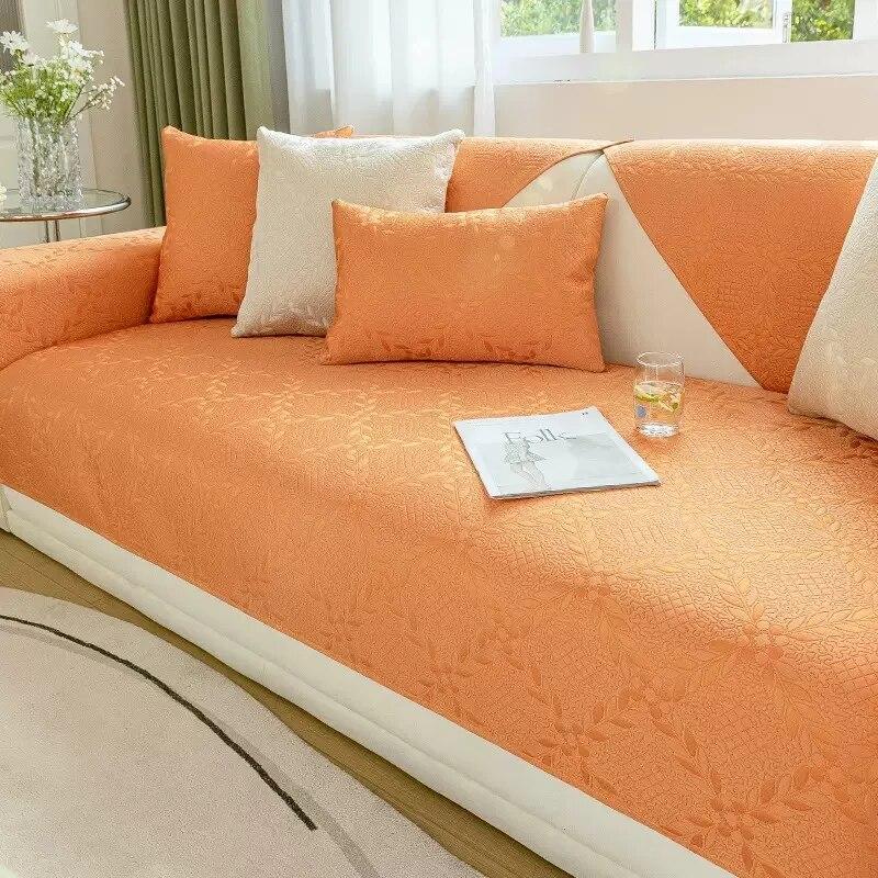 Modern Sofa Cover High Precision Jacquard Sofas Towel Anti-slip Universal Combination Couch Cushion for Living Room Protection