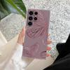 Gold Pink Rose Glitter Hearts Phone Case For Samsung S24 S23 Ultra S22 S20 Plus S21 FE Clear Cases Cover Galaxy S24Ultra Fundas