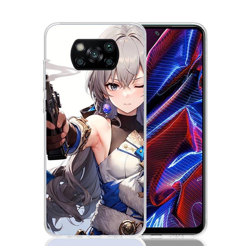 Honkai Star Rail Bronya Rand Phone Case For Xiaomi Poco X7 X6 X5 Pro F7 Ultra Redmi 15C 15 13 13C 12 12C 10 10A 10C 9 9A 9C 9T C