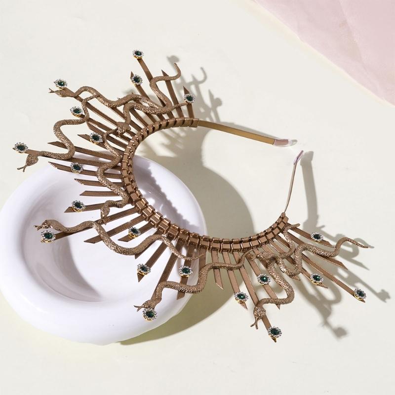 Mystical Snake Gothic Headwear Cosplay Hair Accesories Fashion Costume For Halloween Parties And Themed Event
