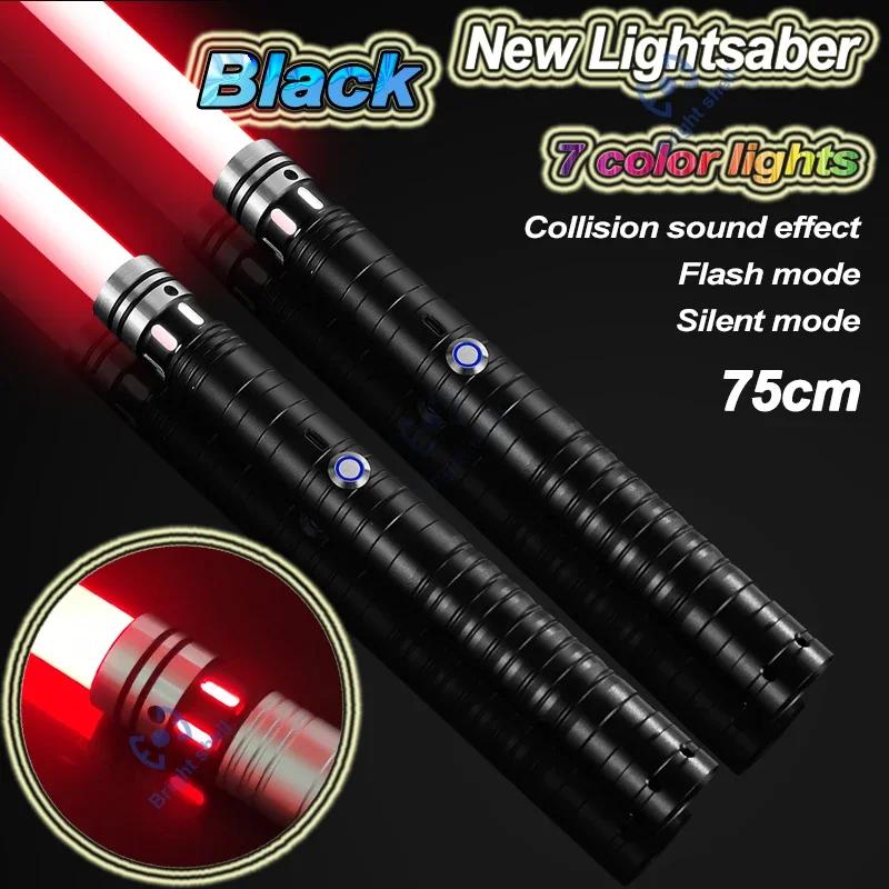 Metal Lightsaber Laser Sword Toys RGB Light Saber 15Color Change Kids Soundfonts Force FX FOC Blaster Toys Jedi Laser Sword Gift