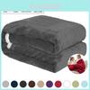 Manta de Lã Sherpa Flanelada Ultra Macia Pelúcia Quente Espessa Conforto de Cama