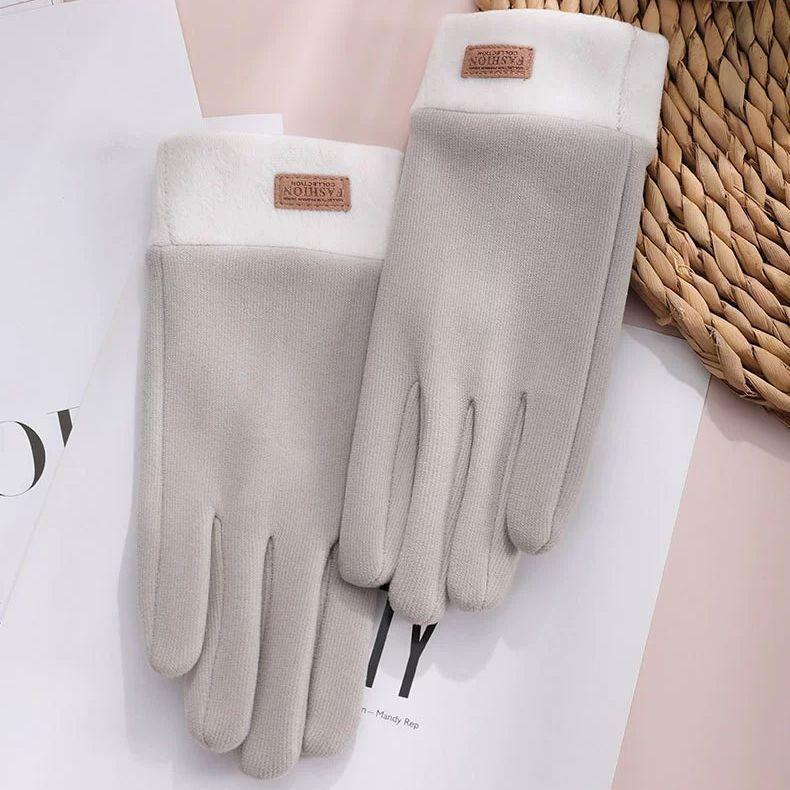 Winter Outdoor Thermal Gloves Female Touch Screen Plus Velvet Padded Cycling Non Slip Cycling Gloves Velvet.