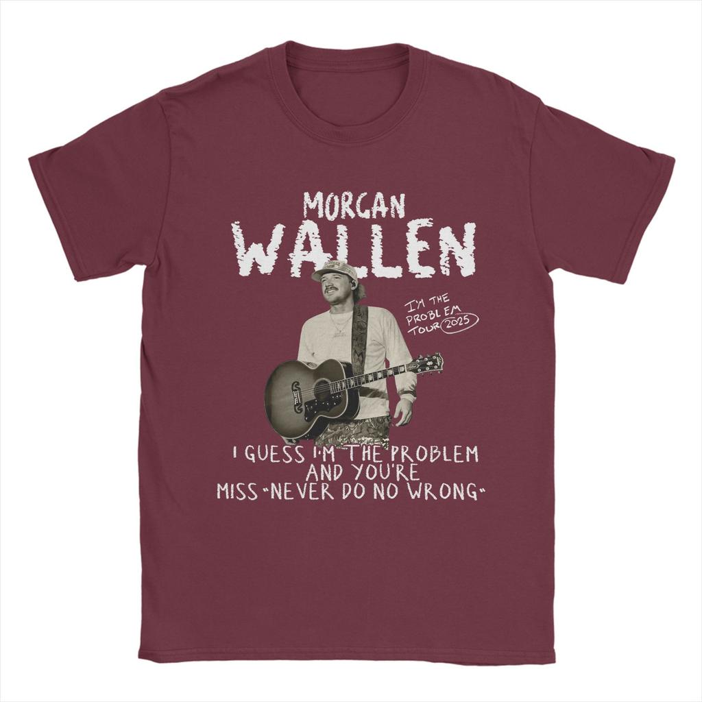 Morgans Wallens T-Shirt Men  Fashion Pure Cotton Tee Shirt Crew Neck Short Sleeve T Shirts Plus Size Clothes