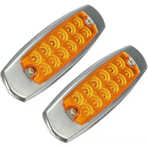 

Riloer LED Trailer Marker Lights Amber, Waterproof for Trailer Truck Van Pickup ATV UTV RV, Side Marker Clearance Light Front Rear Signal Indicator янтарь