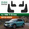 4 SZT. Samochodowe chlapacze błotniki Samochodowe chlapacze błotniki Kompatybilne z VW T-Cross 2018 2019 2020 2021 2022 2023