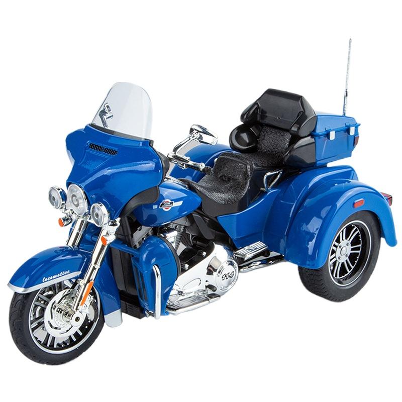 1/9 Scale Harley Davidson TRI GLIDE ULTRA Luxury Tricycle Alloy Diecast Model Motorcycle  Sound & Light  Holiday Gifts for Boyfriend