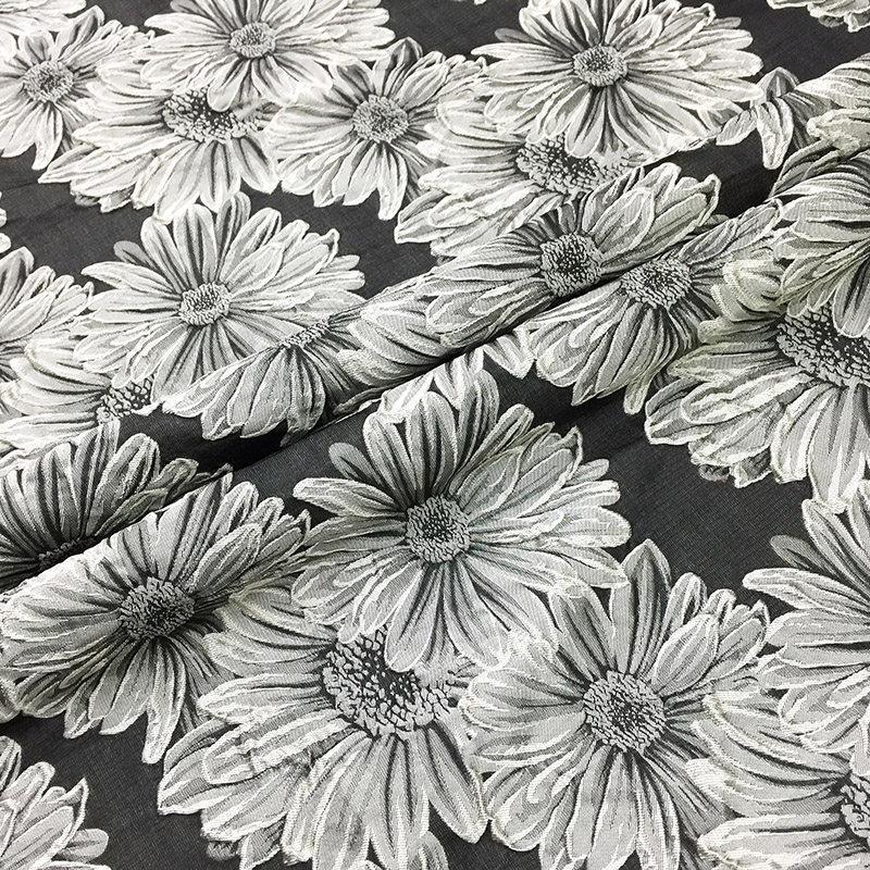 200x150cm Retro Chrysanthemum Large Flower Jacquard Fabric for Sewing Brocade Luggage, Shoes, Clothing Decor Handmade Fabric