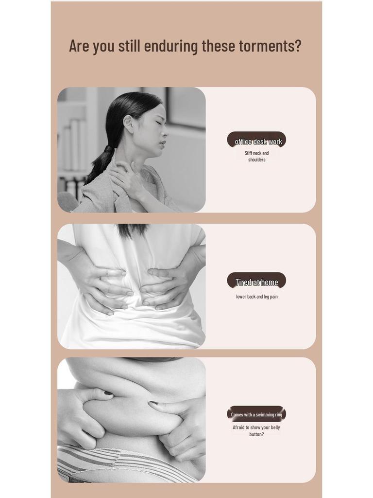 Multi-Gear Handheld Massager: Body Sculpting & Neck/ Waist Relaxation