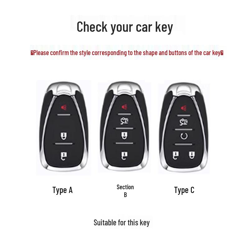 Personalized Key Case for Chevrolet Malibu XL, Equinox, Trailblazer