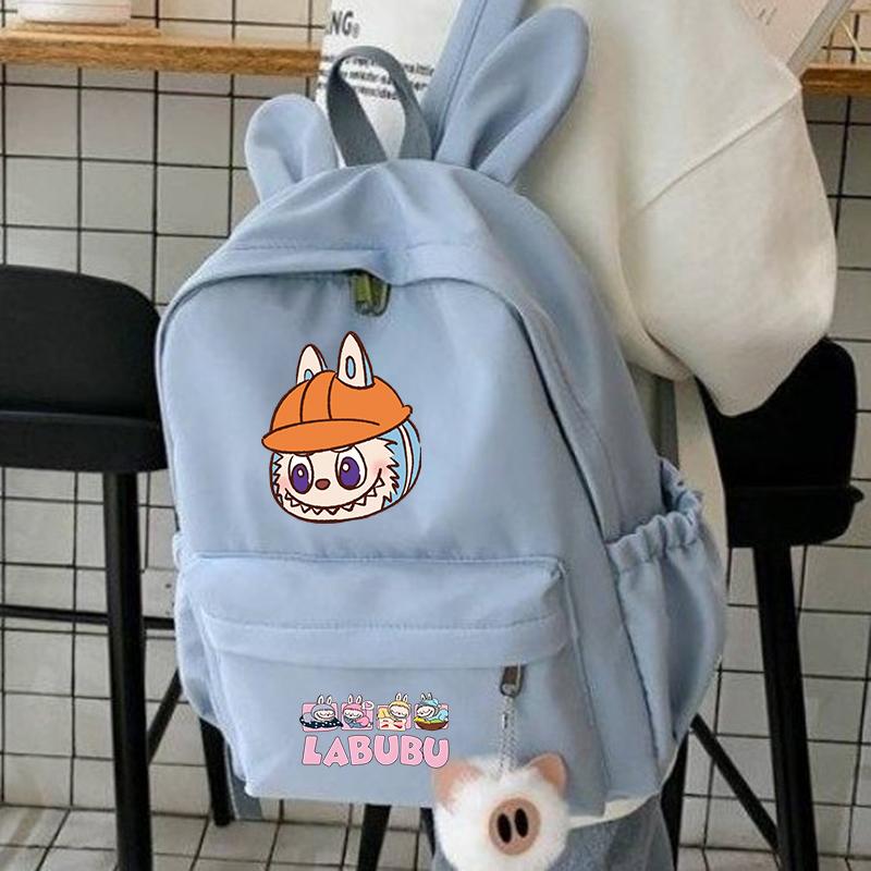 3Pcs/set Cute Printed Backpack Lunch Bag Pencil Case Children Girl Boy Mokoko Student Schoolbag Zimomo Kid Gift Mochila