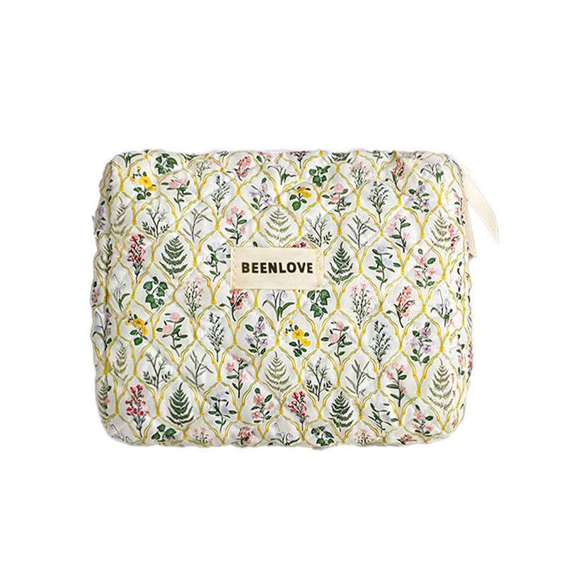 Trousse de toilette matelassée motif papillon Runhui - Grande capacité, Rangement tendance
