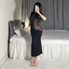 Sexy Underwear Women's Sexy Dress Long Dress Hip Skirt Nightclub Temptation Perspective Long Skirt Slim Skirt