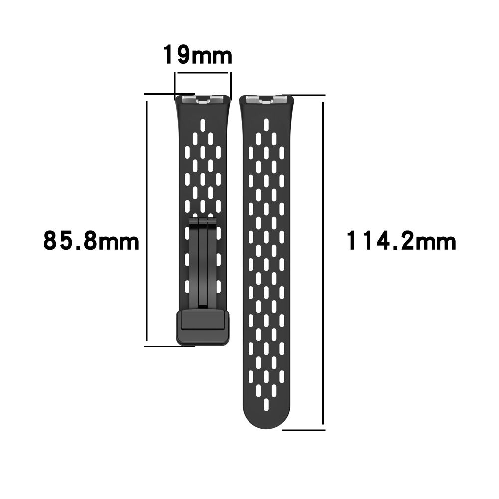 Silikon Uhrenarmband Ersatz Magnetische Faltbare Schnalle Armband Atmungsaktives Uhrenarmband für Huawei Band 10 9 8