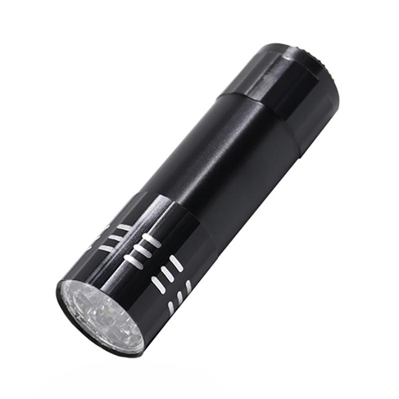 Mini 9-LED UV Flashlight for Banknote Detection & Nail Art Curing
