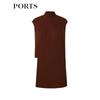 PORTS Women's Knitted Sleeveless High-Neck Pullover