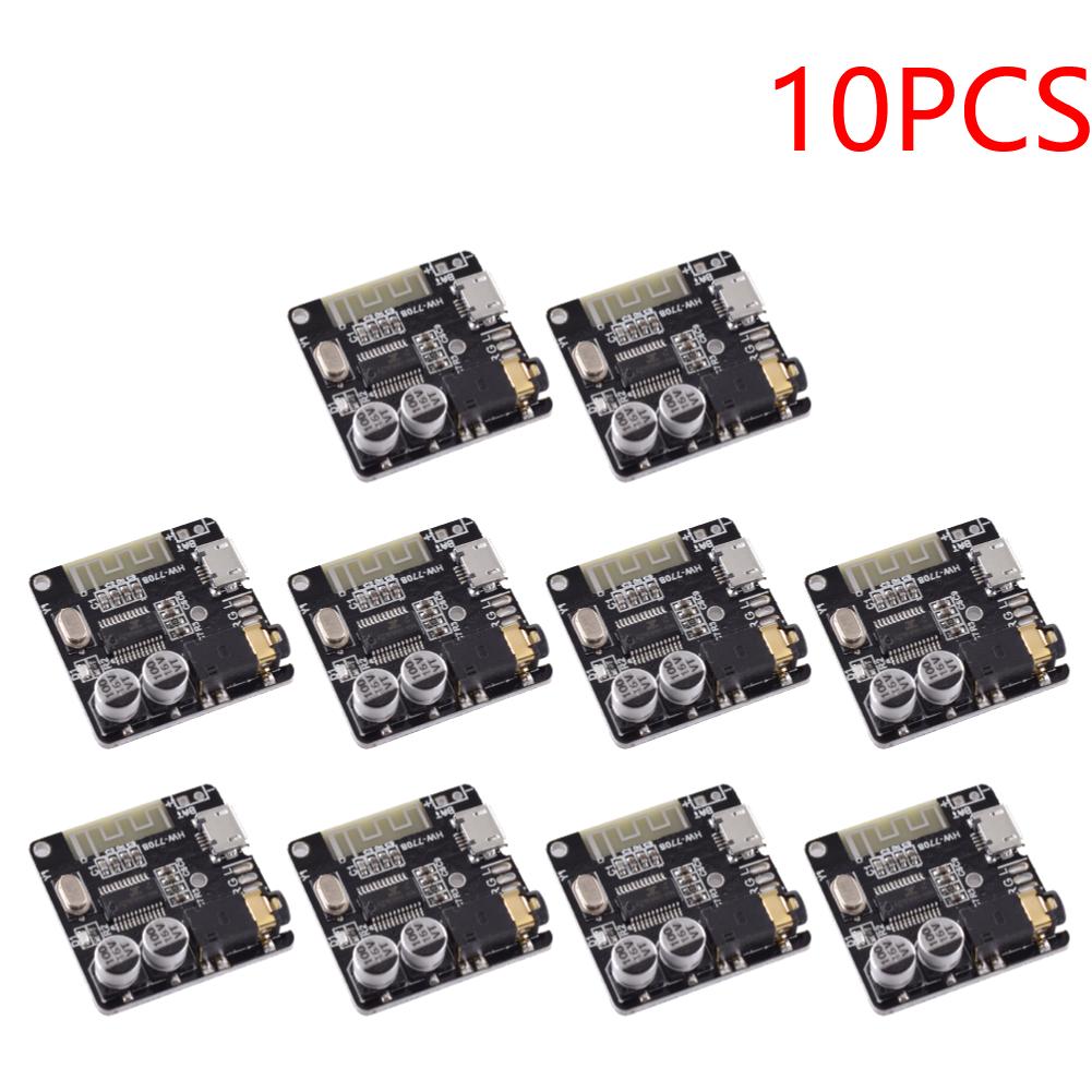 MP3 Decoding Player Board Bluetooth-Compatible 4.1/5.0 3.7-5V MP3 Format Decoder Board 3.5mm Audio Aux Micro USB 5V Powered