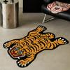  Creative Cartoon Tiger Rug Cute Animal Living Room Children's Bedroom Bed Blanket Home Decor Non-Slip Entrance Doormat