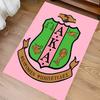 1pc AKA Logo Print Area Rug - Soft, Washable Non-Slip Indoor Mat for Office Chairs, Living Room, Home Office Decorative Rug