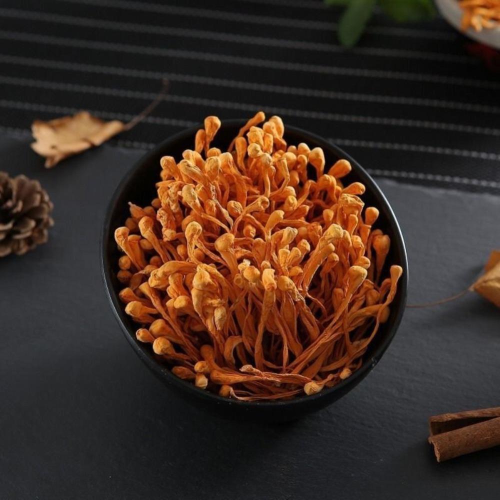 500g Čínská sušená bylina Jin Chong Cao Cordyceps Militaris