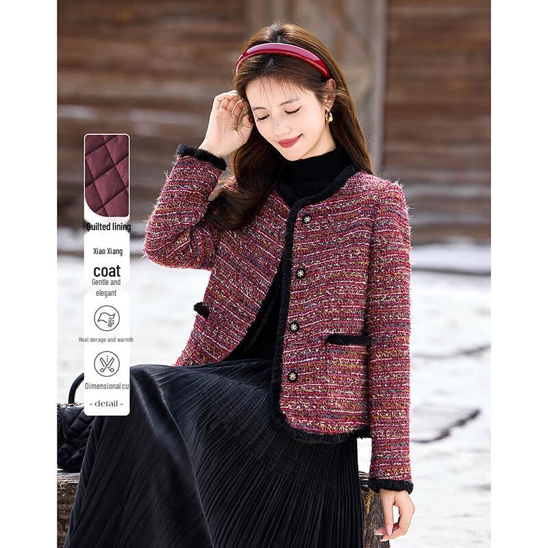 

Women s Elegant Padded Short Jacket L