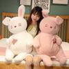 Long Ear Rabbit Peluche Toys Lovely Appease Rabbit Bunny Plushie Pillow Sleeping Cushion Kawaii Gift For Girls