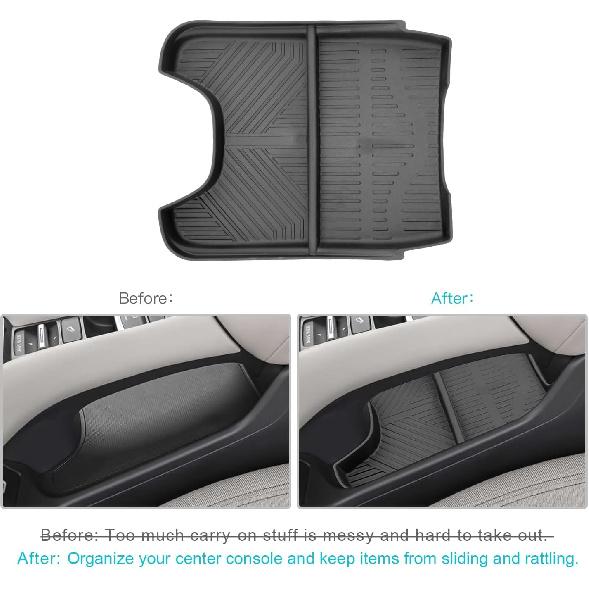 CDEFG 2023 2024 2025 2026 HR-V Center Console Organizer Tray for 2023-2026 Honda HR-V Lower Console Tray Storage Box Floor Tray Sunglasses Holder
