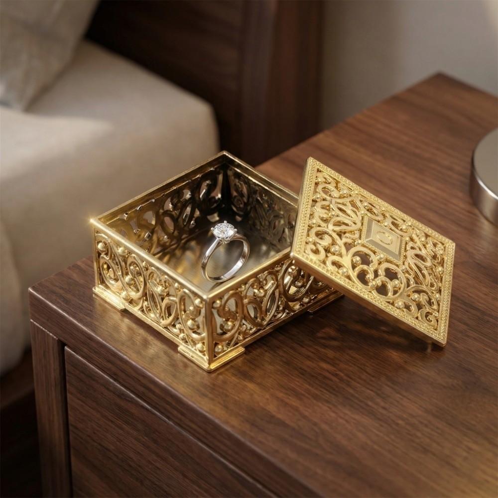 Baking Decoration European Candy Box Square Plastic Wedding Candy Box Hollow Premium Sugar Box Birthday Party