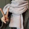 Twists Long Thickened Neckscarf Acrylic Fibers Winter Warmer Scarf Knitting Wool Scarf  Autumn