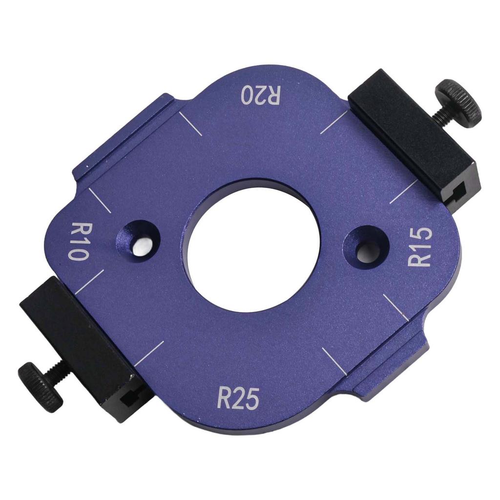 Aluminium Radius Jig Round Corner Template Corner Trimming Aluminum Corner Radius Jig Corner Cutting Auxiliary Tool