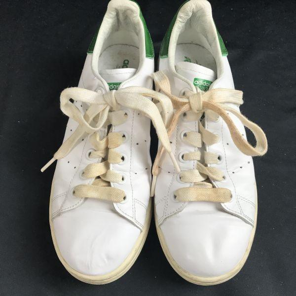 adidas STAN SMITH 80s Reissue Leather Sneakers White x Green US5 (23.0cm) Japan Pack(USED)