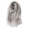 Shiny Gold Silk Double Layer Fluffy Tie-dye Scarf Silk Mulberry Linen Shawl Warm Fashion with Autumn and Winter Women