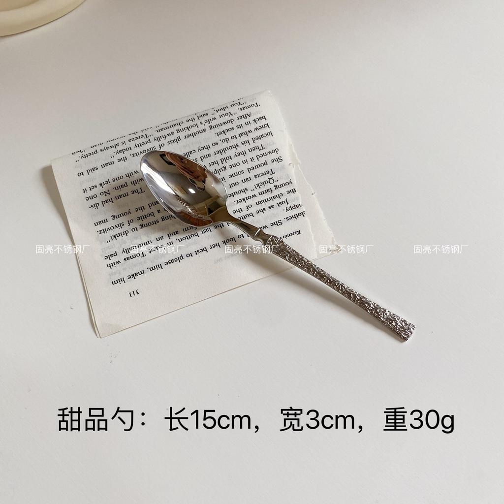 304 stainless steel mirror flat small waist knife, fork, spoon, tableware set, home restaurant western food knife, fork and spoon