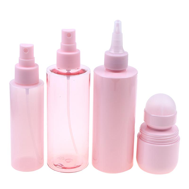 Pink Series Antiperspirant Body Fragrance Roll-On Bottles Spray Squeeze Liquid Ink Oil Dropper Bottle Pigment Container