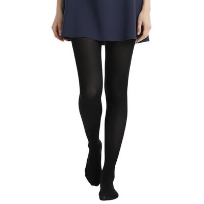 Marie Claire Women's Sheer Faux Tights with Fleece Lining, 1200 Denier Equivalent, Black, Sizes M-L, 732907