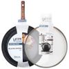 Granit-Pfanne mit Glasdeckel BLACK&WOOD 32 cm