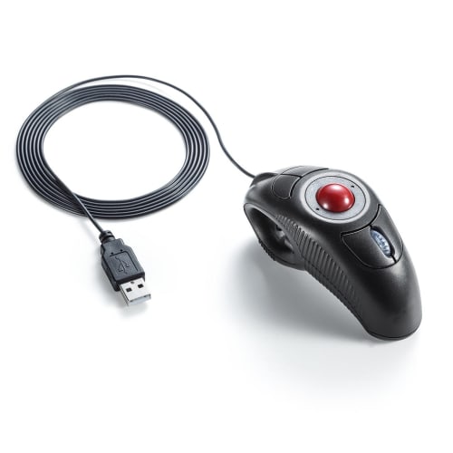 Sanwa Direct Lazy Mouse Ring Mouse Trackball Compatible with Ambidextrous Cable 1.9m Count Switching 400-MA083